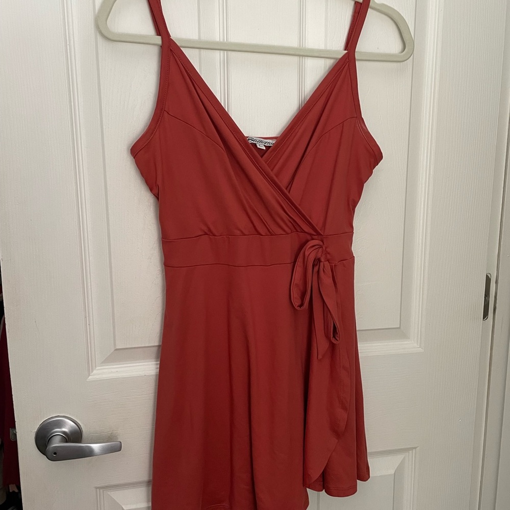 Romper with front tie
